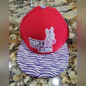 NWT Las Vegas Purple Zebra Ball Cap